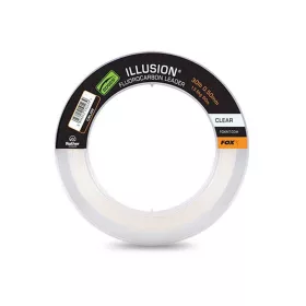   Fox Illusion Leader Fil de pêche Fluorocarbone Transparent 0,50mm 50m