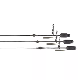   Fox Edges Naturals Heli-Clip Rigs 50lb Leadcore Heli-Clip Bas de ligne 3pcs