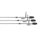 Fox Edges Naturals Heli-Clip Rigs 50lb Leadcore Heli-Clip Bas de ligne 3pcs