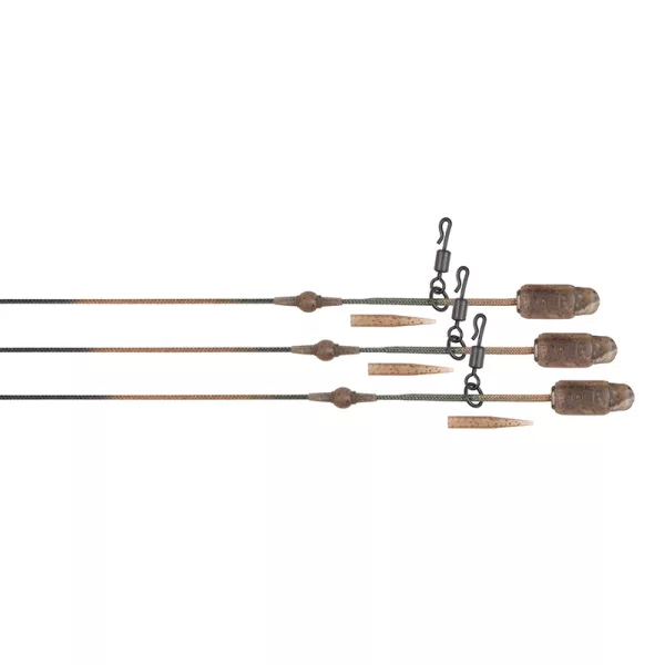 Fox Edges Camo Heli-Clip Rigs 50lb Leadcore Heli-Clip Montages 3pcs