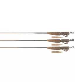 Fox Edges Camo 50lb Leadcore Lead Clip Leaders 75cm 3db