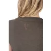 Fox WC V Neck T-Shirt Vert-Mauve Femme T-shirt M
