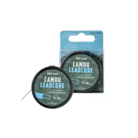   Carp Zoom Camou 10m 25lb Camouflage avec Plomb Intégré Bas de Ligne Tressé