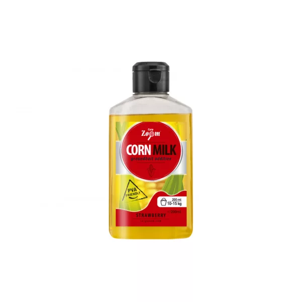 Carp Zoom Lait de maïs Fraise Additif liquide extra 200ml