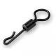 Carp Zoom CZ Attache rapide pour carpe avec grand anneau, #4, noir mat
