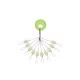 Predator Z 5x7mm Stop Caoutchouc Fluorescent 10 pcs