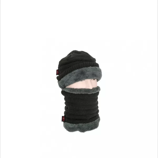 Carp Zoom Ensemble bonnet et écharpe tricotés CZ