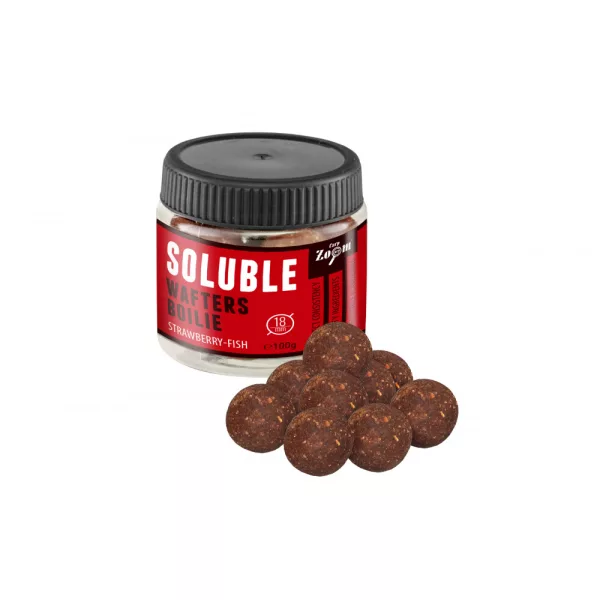 Carp Zoom Wafters Solubles Fraise-Poisson 18mm 100gr