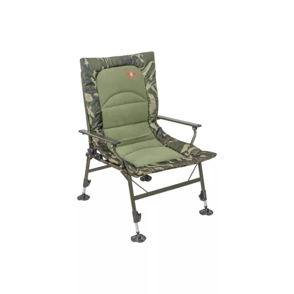 Carp Zoom Összkomfortos Camou-Fleece Horgász Fotel 63x60x38cm