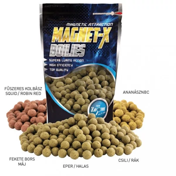 Carp Zoom CZ Magnet-X bouillette de qualité supérieure, 20 mm, piment, crevette, 800 g