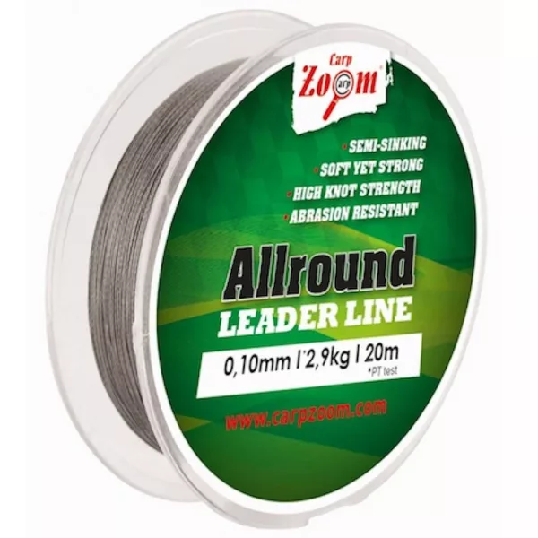 Carp Zoom CZ Allround Bas de ligne tressé, o 0,10 mm, 20 m, 2,9 kg