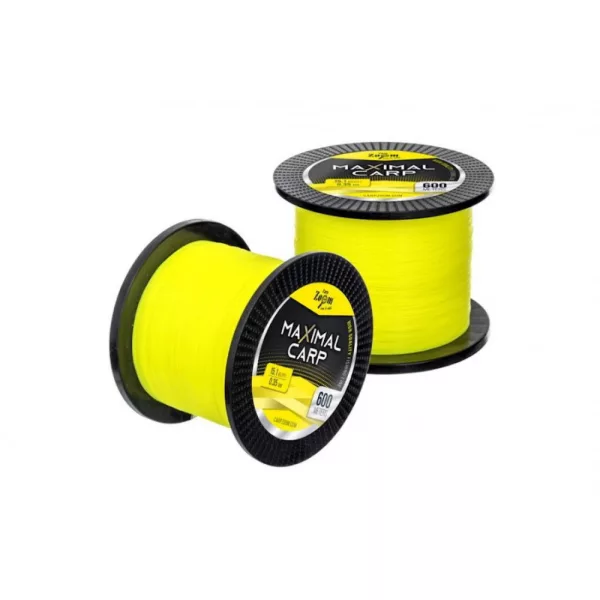 Carp Zoom CZ Maximal Carp ligne de pêche pour carpe, o 0,31 mm, 600 m, 12,2 kg, jaune