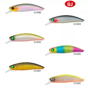   Predator Z Predator-Z Curve Minnow wobbler, 6 cm, 7,1 g, bleu, vert, rose, coulant