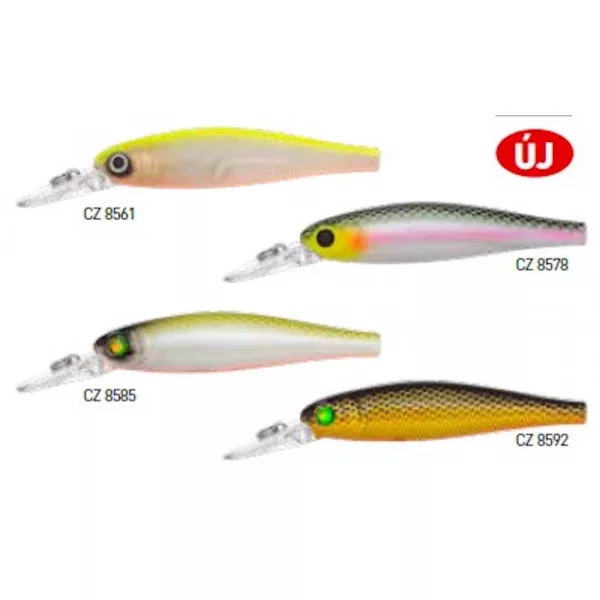 Predator Z Predator-Z Shotgun Blade wobbler, 6,5 cm, 5,7 g, vert fluo, blanc, coulant