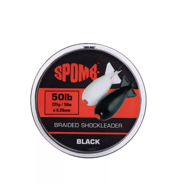 Fox Spomb Braided Leader Black Tresse 22kg/50lb