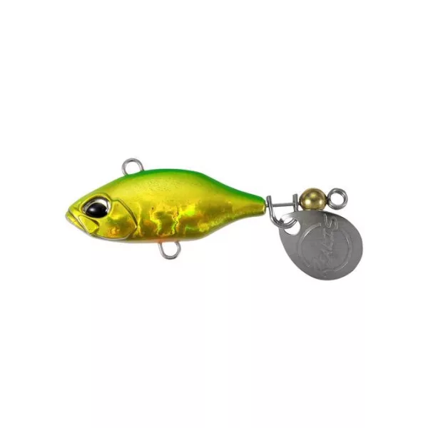 Duo Realis Spin 35 3,5cm 7gr CDA3185 Itako Green Gold Leurre Souple Spin-Tail