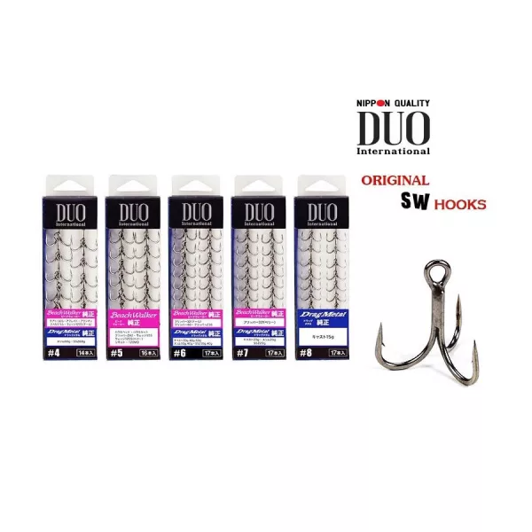 Duo Original SW 6 Hameçon Triple 17 pièces