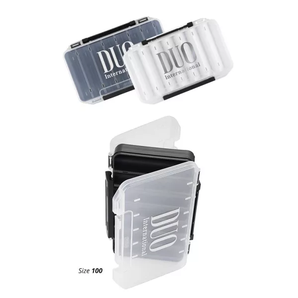 Duo Reverse Lure Case 100 19,3x10x3cm White/Silver Logo Boîte de rangement pour leurres