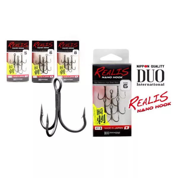 Duo Realis Nano 4 Hameçon Triple 6 pièces