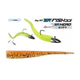   Duo Bayruf BR Fish 8,4cm S040 Orange Gold Appât en plastique 7 pièces