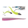 Duo Bayruf BR Fish 8,4cm S042 UV Clear Pink Appât en plastique 7 pièces