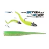 Duo Bayruf BR Fish 8,4cm S044 Lime Gold Appât en plastique 7 pièces