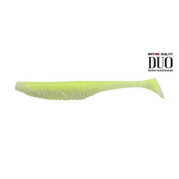 Duo Realis Versa Shad 7,6cm F075 Chartreuse Shad Leurre en plastique 10pcs