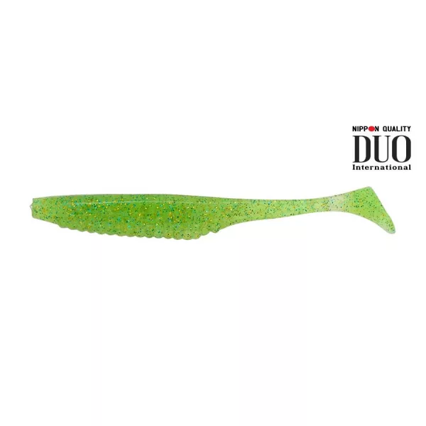 Duo Realis Versa Shad 7,6cm F084 Lime Chartreuse UV Leurre en plastique 10pcs