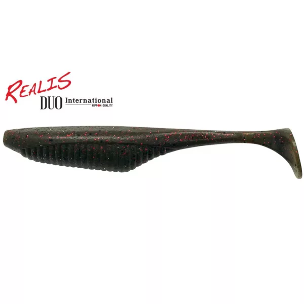 Duo Realis Versa Shad Fat 12,5cm F018 Green Pumpkin Red Flake Leurre Souple 5pc