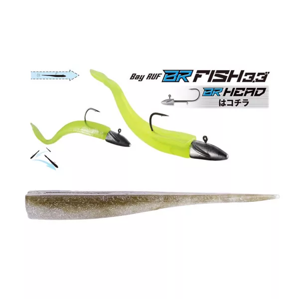 Leurre souple Duo Bayruf BR Fish 8,4cm F099 Rikyu 7pcs