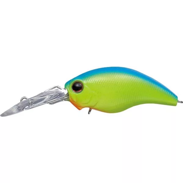 Evergreen Wildhunch Rattle In 5,2cm 10gr #28 Leurre Bleu Dos Chartreuse