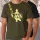 Vass-Tex Printed Fishing Khaki Póló L