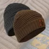 Vass-Tex Fleece Lined Ribbed Beanie Szürke Sapka Velúr Logóval