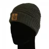 Vass-Tex Fleece Lined Ribbed Beanie Szürke Sapka Velúr Logóval