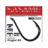 Sasame Chinu Ringed Black Nickel 10 Füles, Szakállas Pontyozó Horog 17db