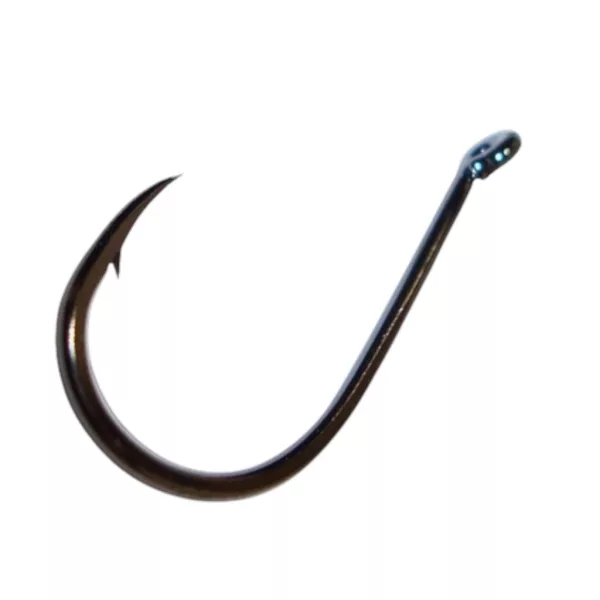 Sasame Chinu Ringed Black Nickel 2 Füles, Szakállas Pontyozó Horog 13db