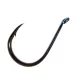 Sasame Chinu Ringed Black Nickel 2 Füles, Szakállas Pontyozó Horog 13db