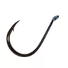 Sasame Chinu Ringed Black Nickel 4 Füles, Szakállas Pontyozó Horog 15db
