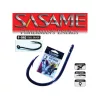 Sasame Gure Ringed Dull Black 10 Füles, Szakállas Pontyozó Horog 15db