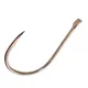 Sasame Screw Cut Chinu Brown 4 Lapkás Szakállas, Pontyozó Horog 7db