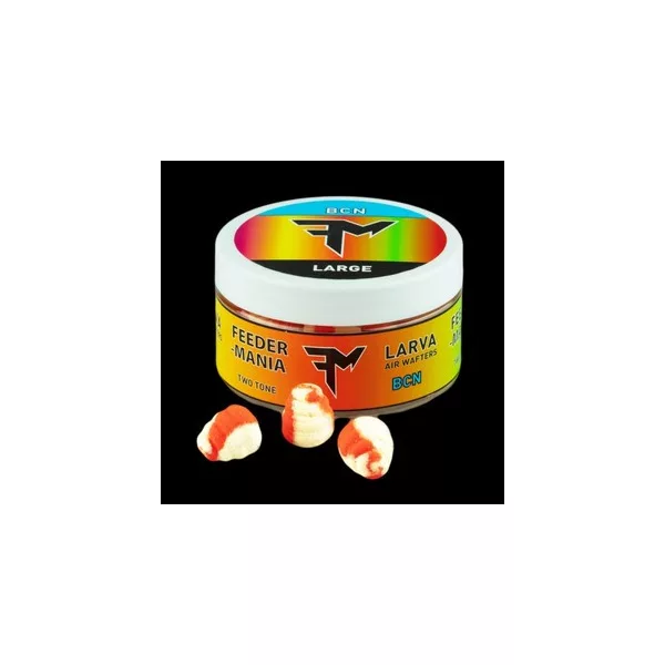 Feedermánia WAFTER AIR LARVA BICOLORE L BCN ORANGE-BLANC Wafters