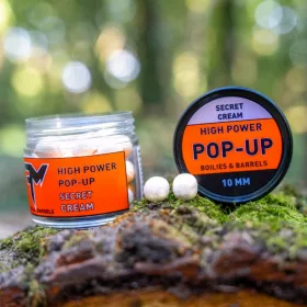   Feedermánia High Power Pop-Up Boilies & Barrels 10mm Secret Cream