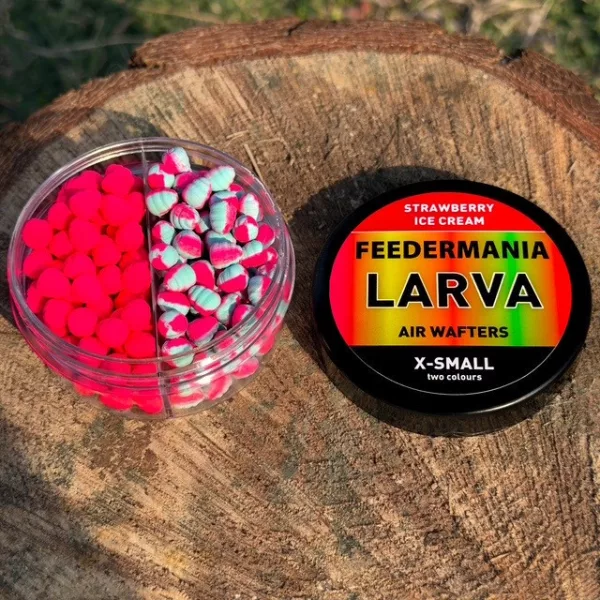 Feedermánia Larva Air Wafters Two Tone XS - Strawberry Ice Cream XS Wafter 20gr