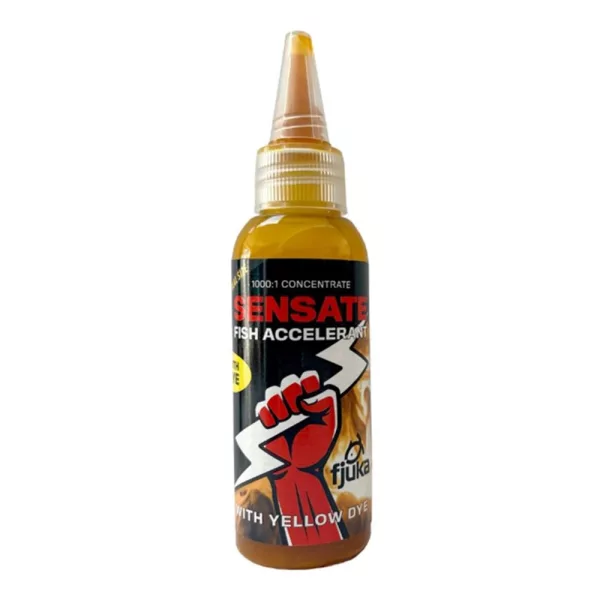 Fjuka Sensate Fish Accelerant Bait Dye Yellow Ar&ocirc;me liquide 50ml