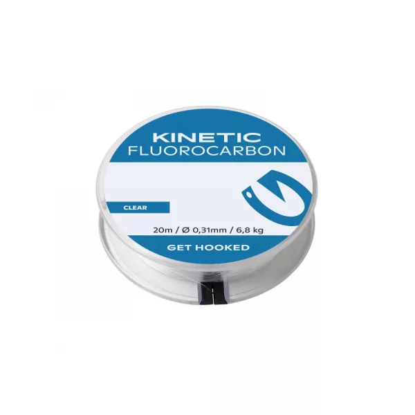 KINETIC Fluorocarbon 20m 1,00mm/40,0kg Clear Bas de ligne en fluorocarbone