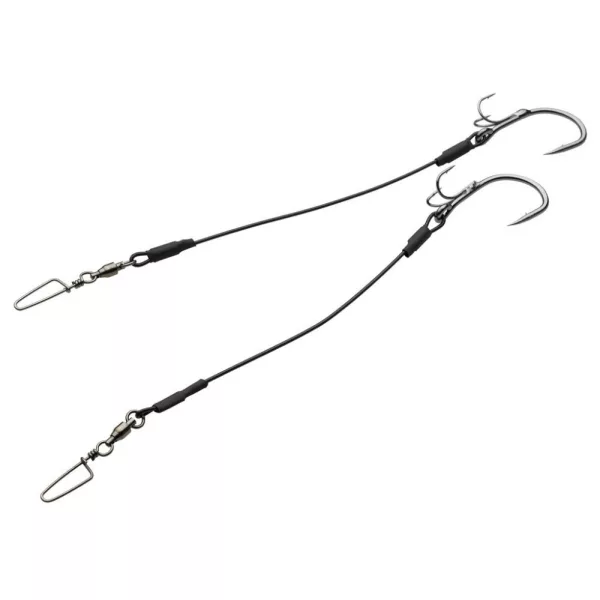 KINETIC Big Fish Stinger 200lbs 200mm #9/0 Black 2pcs Montage Screw