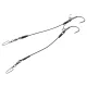 KINETIC Big Fish Stinger 200lbs 200mm #9/0 Black 2pcs Montage Screw