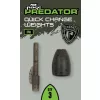 Fox Rage Predator Camo Quick Change Weights Plombs flottants à changement rapide 25gr 3 pièces