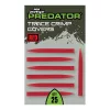 Manchons en caoutchouc coniques Fox Rage Predator Red Trace Crimp Covers 25 pièces