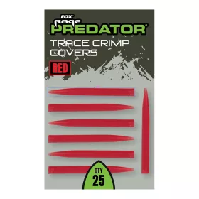   Manchons en caoutchouc coniques Fox Rage Predator Red Trace Crimp Covers 25 pièces